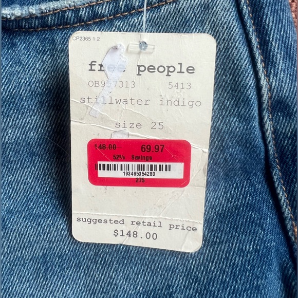 FREE PEOPLE patchwork jeans - Picture 2 of 2